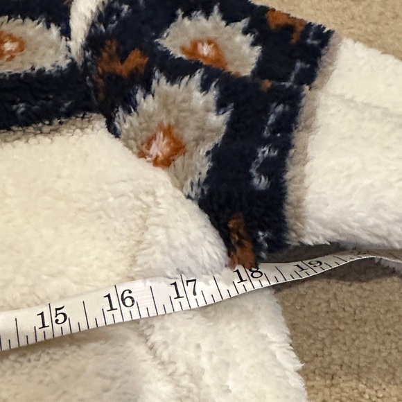 Lucky Brand White and Navy Teddy Jacket​​ - Picture 6 of 7